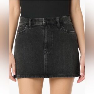 Hudson Jeans Black Denim Miniskirt